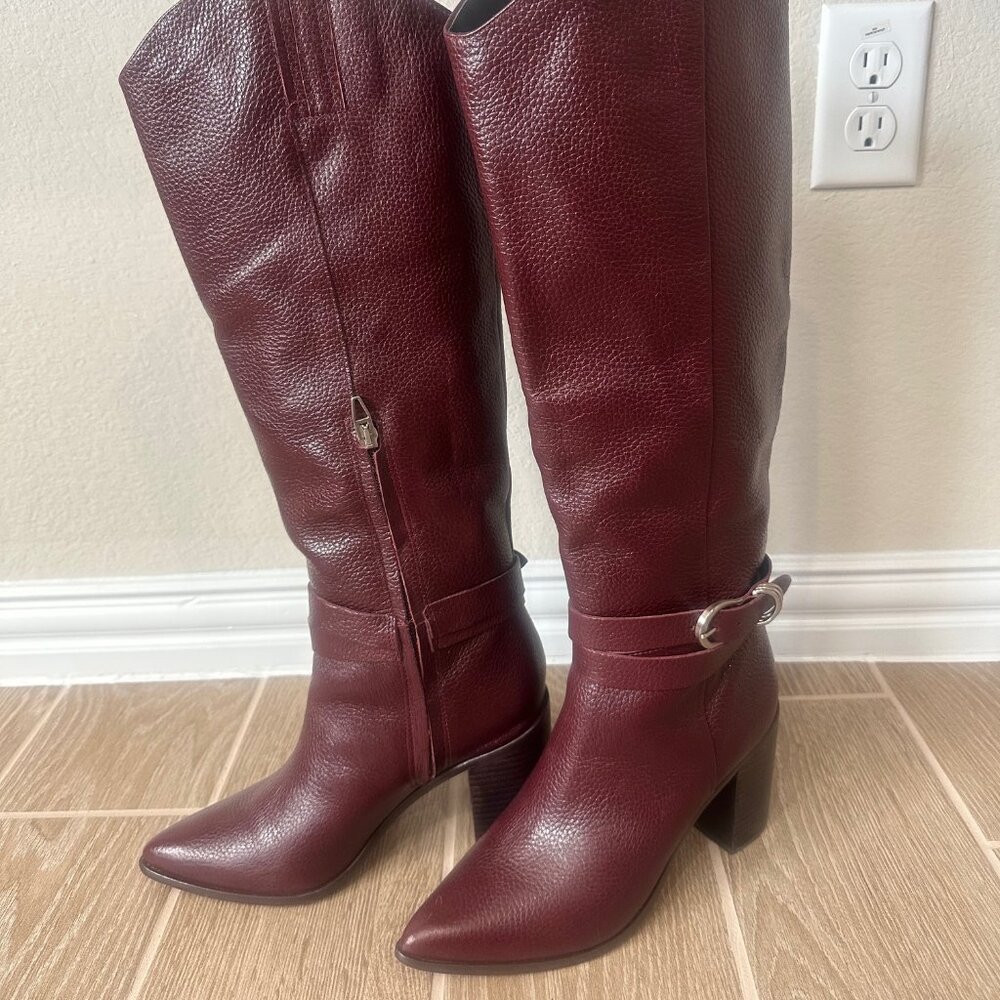 Dolce Vita Wine Leather Knee Boot